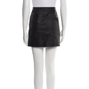 Rag & Bone lamb leather mini skirt